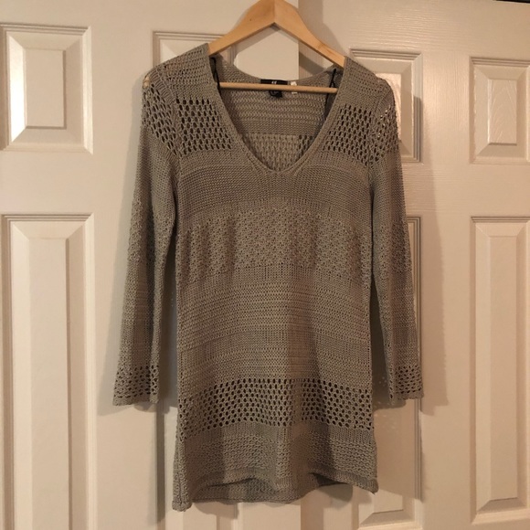 Boho knit long sleeve sweater top - xs - Picture 1 of 3